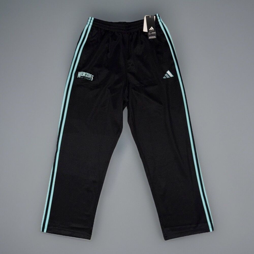 Adidas Mercedes-AMG Petronas F1 Team Track Pants Black Blue KG4744 Men’s